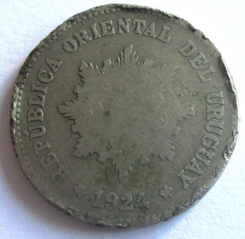 1924 Uruguay 5 Centesimos