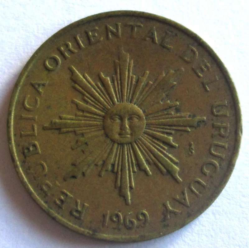1969 Uruguay 5 Pesos