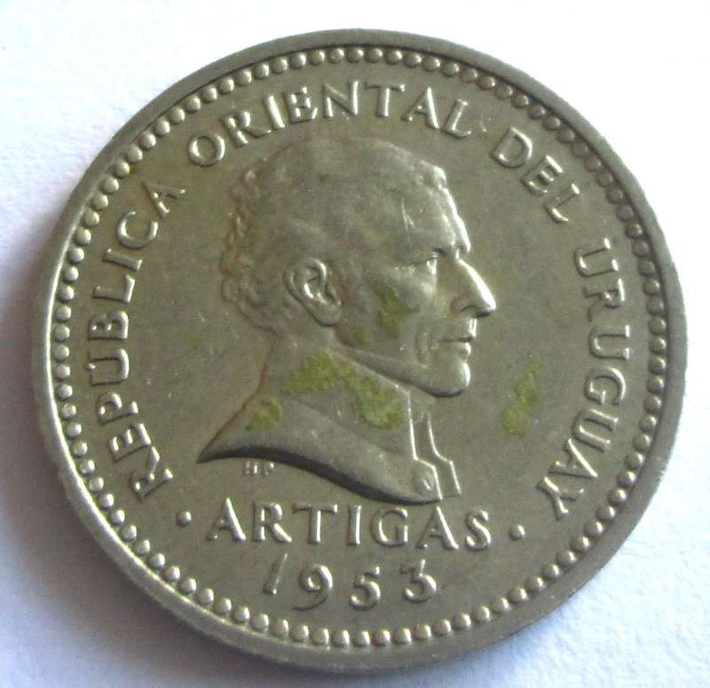 1953 Uruguay 5 Centesimos
