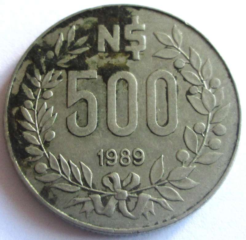 1989 Uruguay 500 Nuevos Pesos