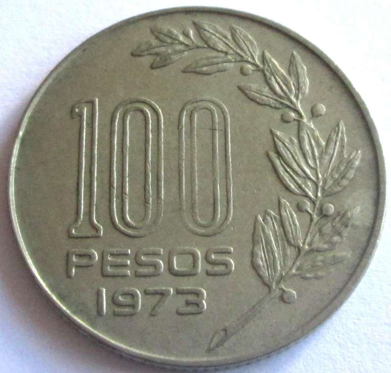 1973 Uruguay 100 Pesos