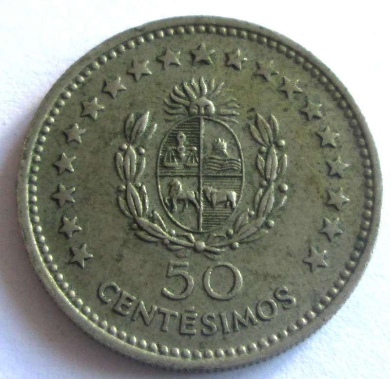 1960 Uruguay 50 Centesimos