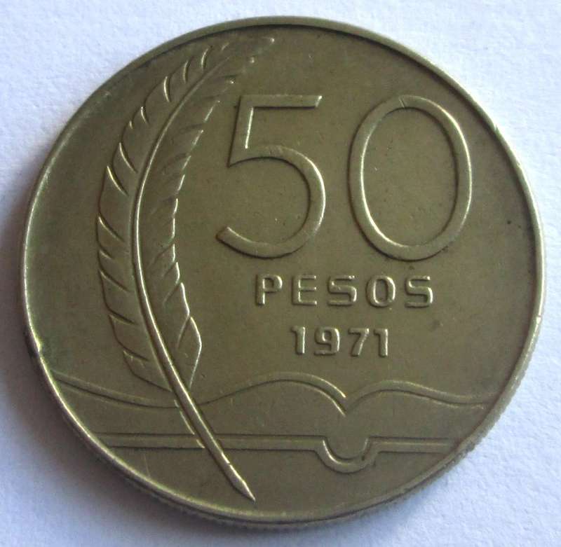 1971 Uruguay 50 Pesos