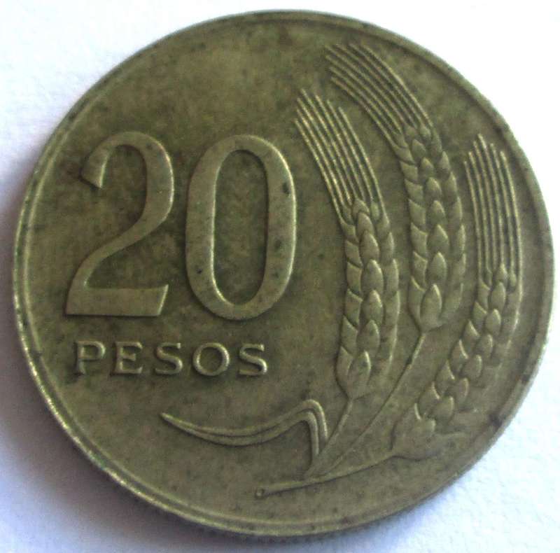 1970 Uruguay 20 Pesos