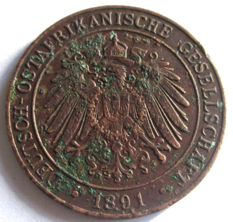 1891 Germany East Africa 1 Pesa