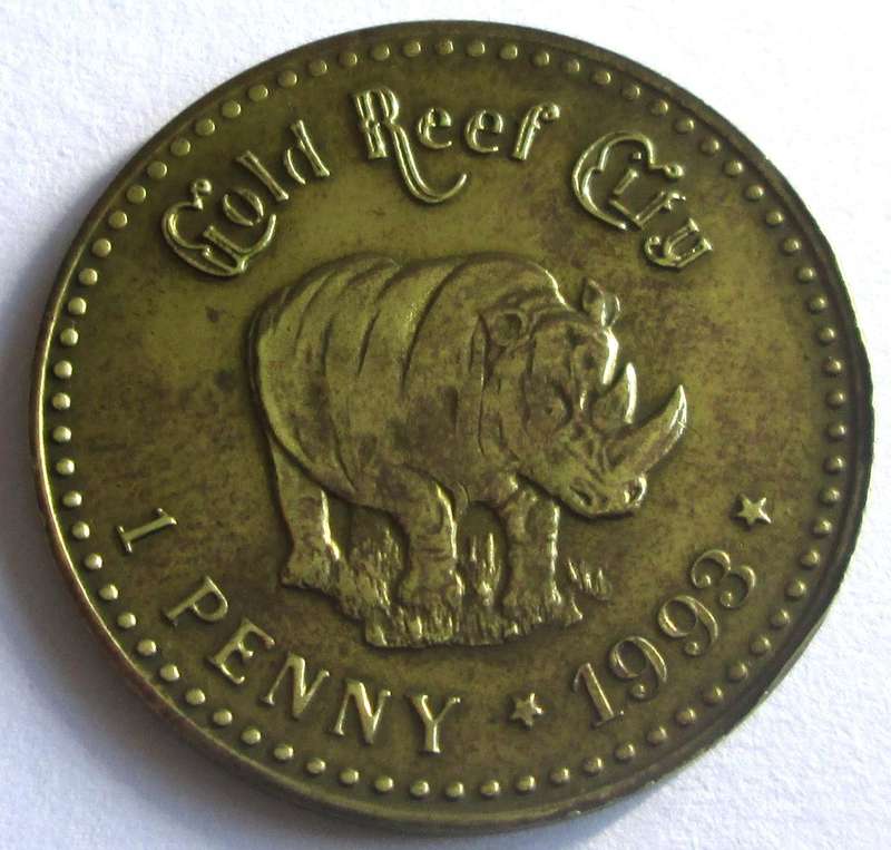 1993 Gold Reef City Penny Token