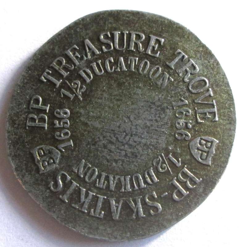 Half Ducatoon BP Skatkis Treasure Token