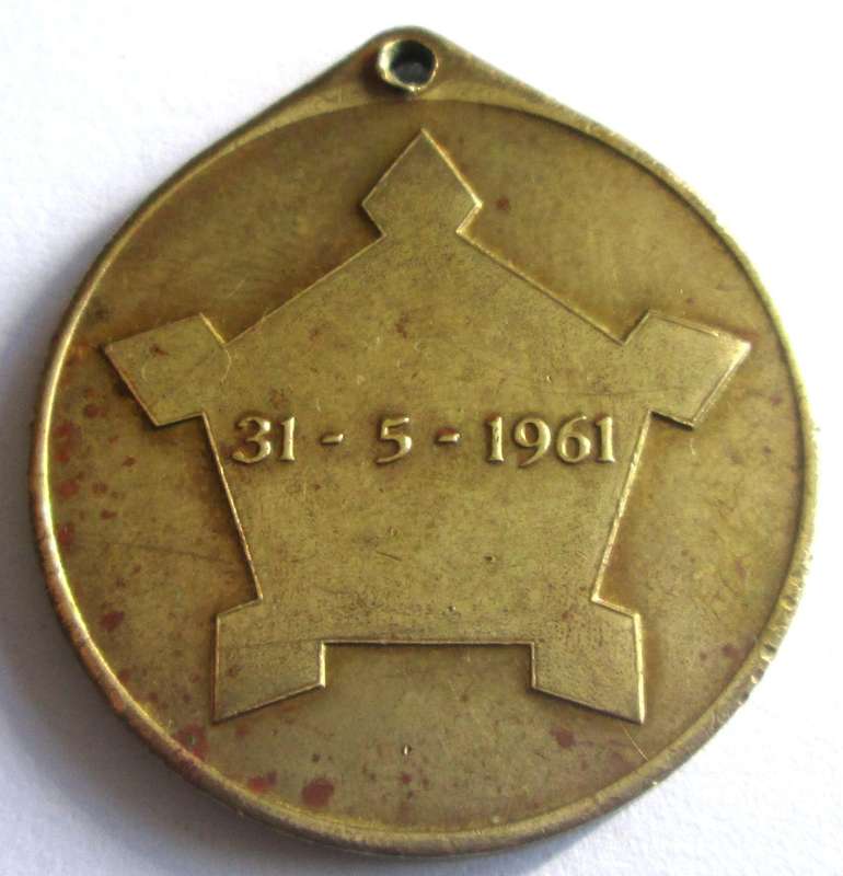 1961 Formation of the Republic of South Africa Medal