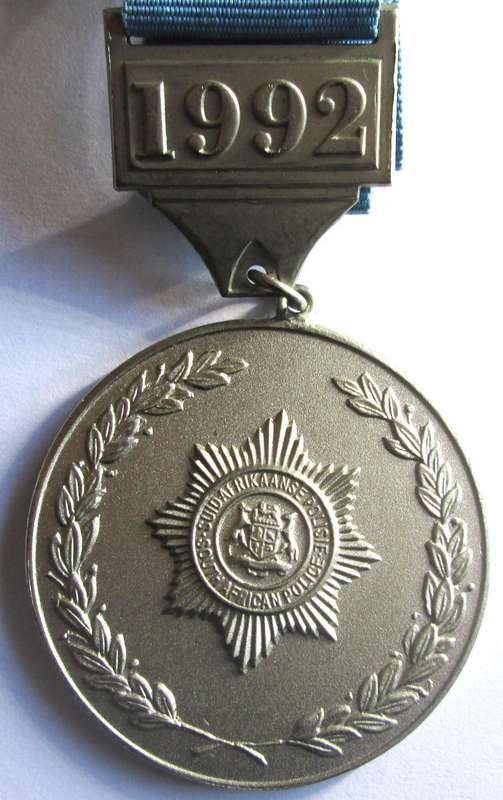 1992 SAPS Darts Championship Medal
