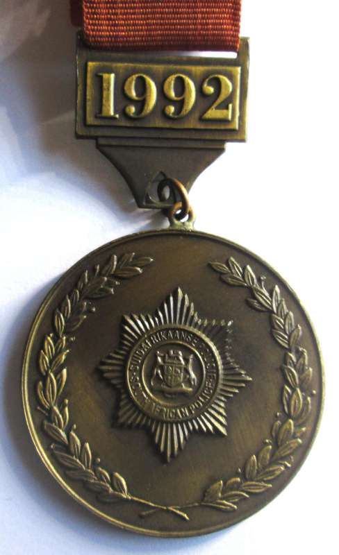 1992 SAPS Darts Championship Medal