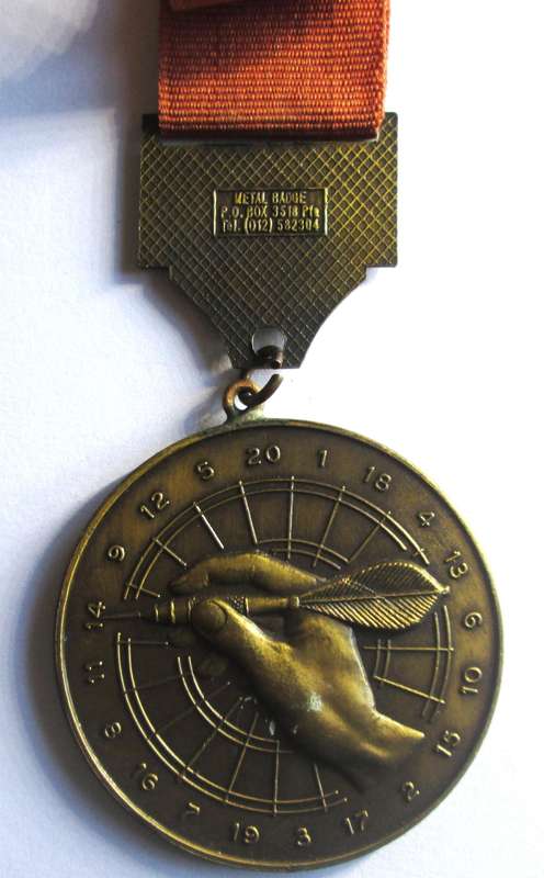 1992 SAPS Darts Championship Medal
