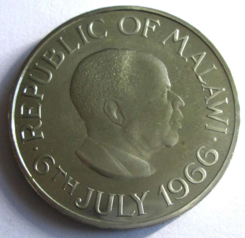 1966 Malawi Commemorative Issue 1 Crown Declaration of the Republic of Malawi