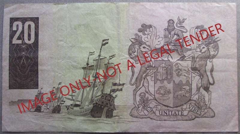 Twenty Rand South Africa Serial Nr AE9944432D