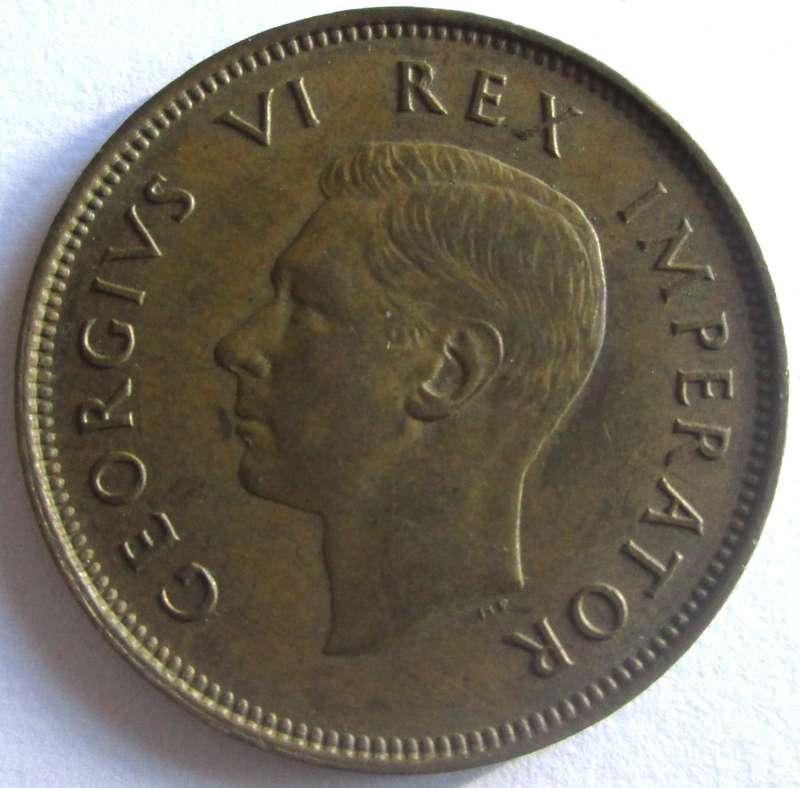 1946 Union of South Africa Half Penny