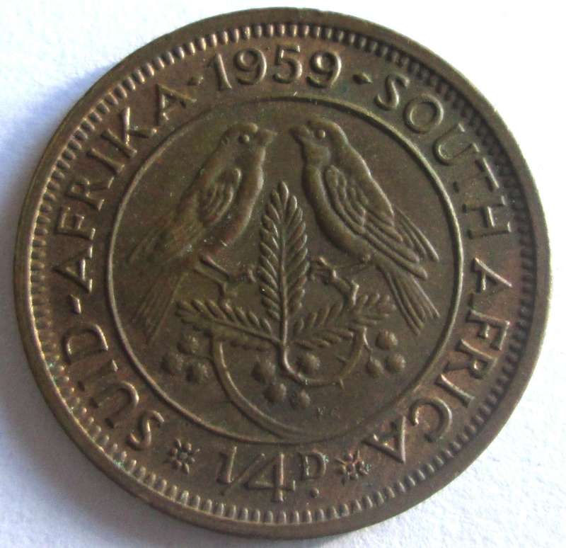 1959 Union of South Africa Quarter Penny
