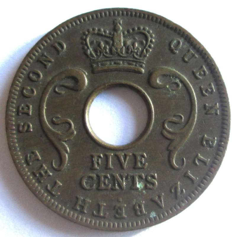 1955 East Africa 5 Cents