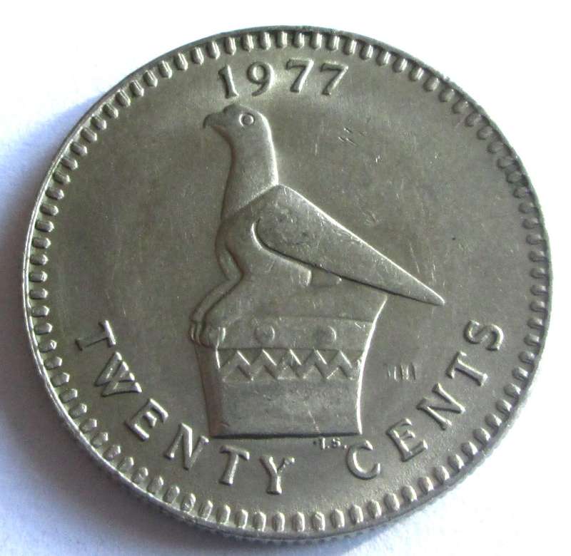 1977 Rhodesia 20 Cents