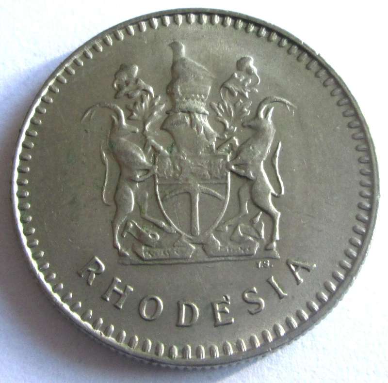 1977 Rhodesia 20 Cents