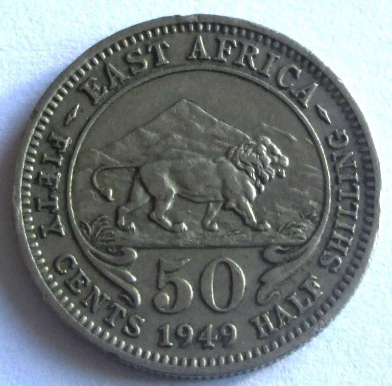 1949 East Africa 50 Cents