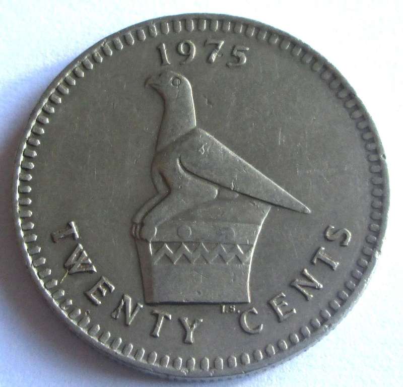 1975 Rhodesia 20 Cents