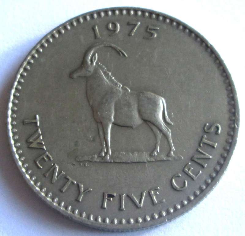 1975 Rhodesia 25 Cents