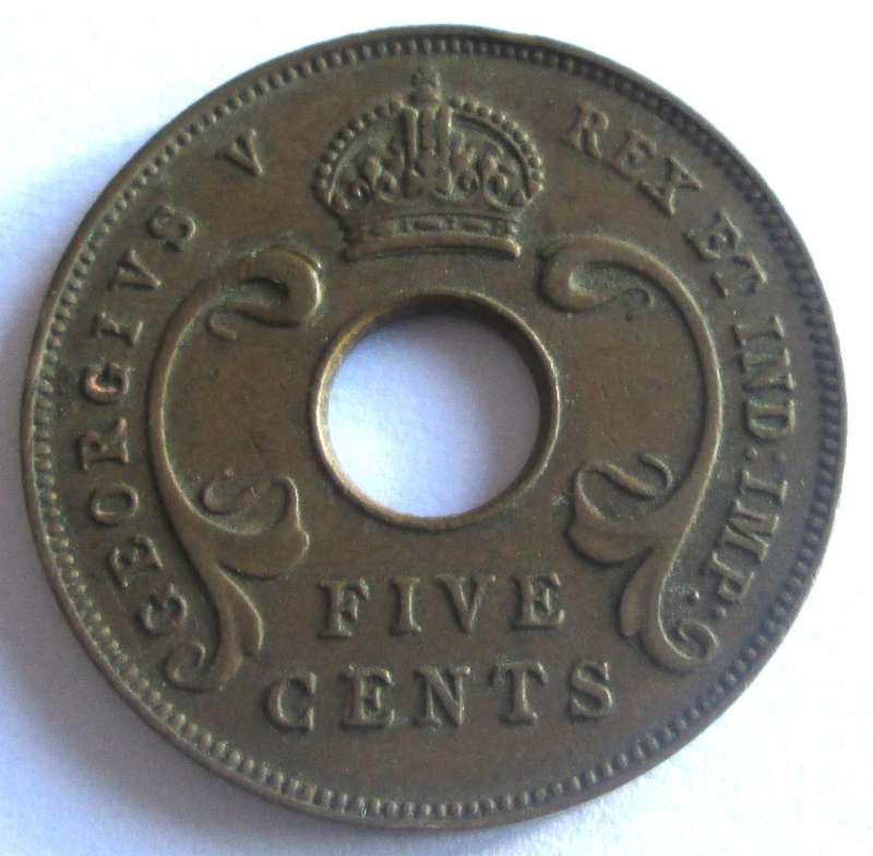 1935 East Africa 5 Cents