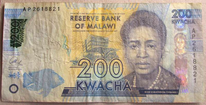 2014 - 2020 Malawi 200 Kwacha Nr AP2618821