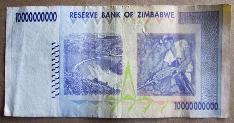 2008 Zimbabwe 10 Billion Dollars AA3606056