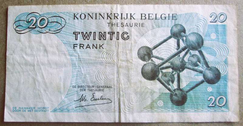 1964 Belgium 20 Francs Nr 3L 2237295