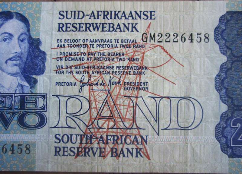 Two Rand Republic of South Africa Serial Nr GM2226458