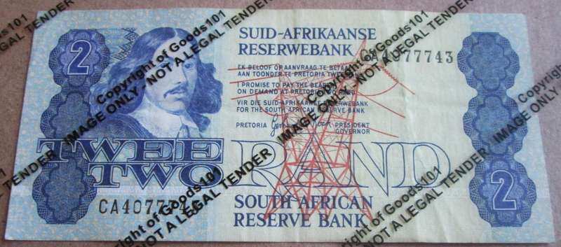 Two Rand Republic of South Africa Serial Nr CA4077743