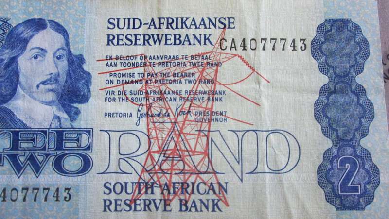 Two Rand Republic of South Africa Serial Nr CA4077743