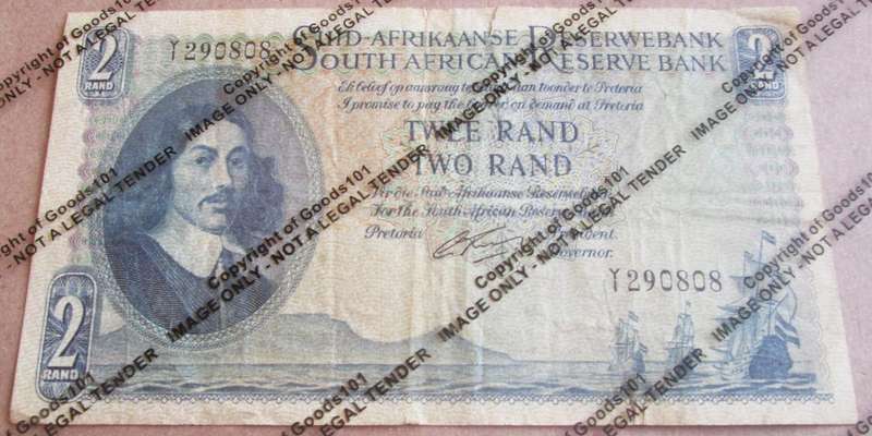 Two Rand Republic of South Africa Serial Nr Y290808