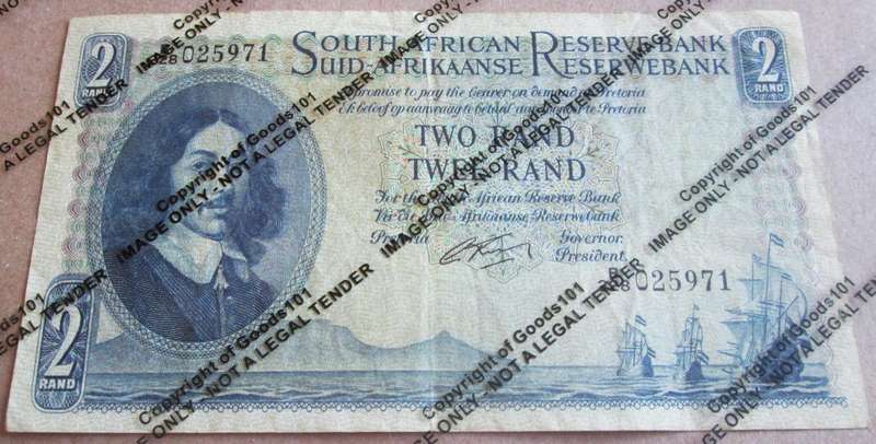 Two Rand Republic of South Africa Serial Nr B228 025971