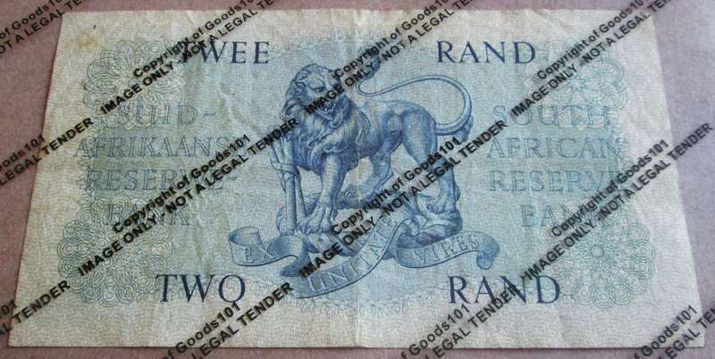 Two Rand Republic of South Africa Serial Nr B228 025971
