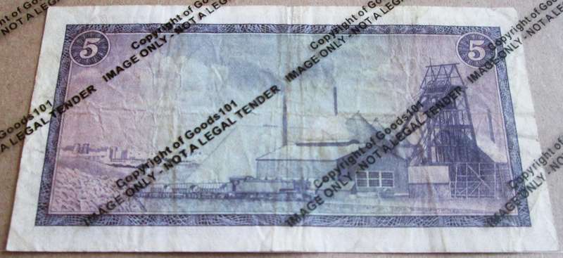 Five Rand Republic of South Africa Serial Nr F3 973408