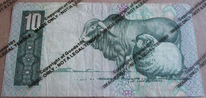 Ten Rand Republic of South Africa Serial Nr C798 555649