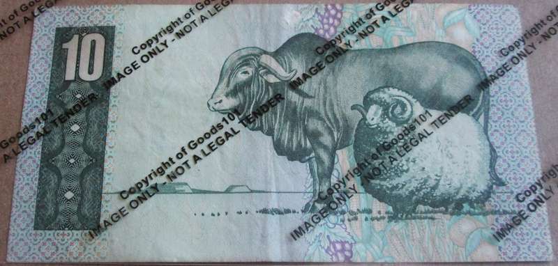 Ten Rand Republic of South Africa Serial Nr C624 333468