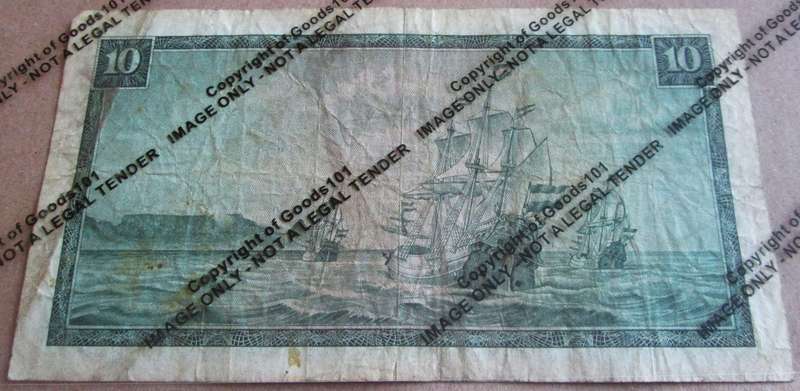 Ten Rand Republic of South Africa Serial Nr C242 911448