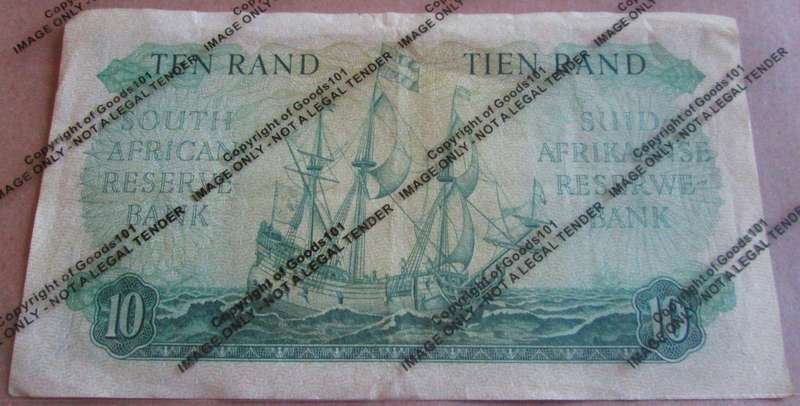 Ten Rand Republic of South Africa Serial Nr C33 766706