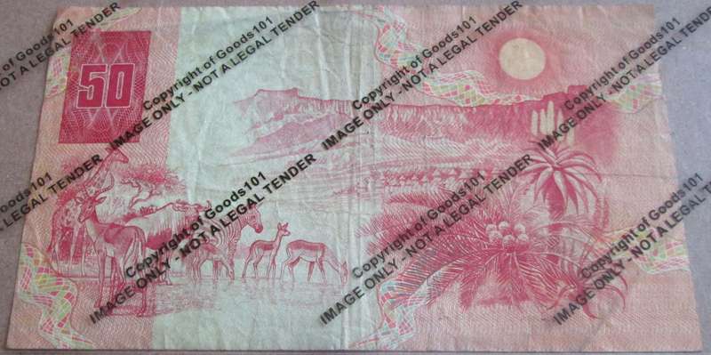 Fifty Rand Republic of South Africa Serial Nr AE6596998E