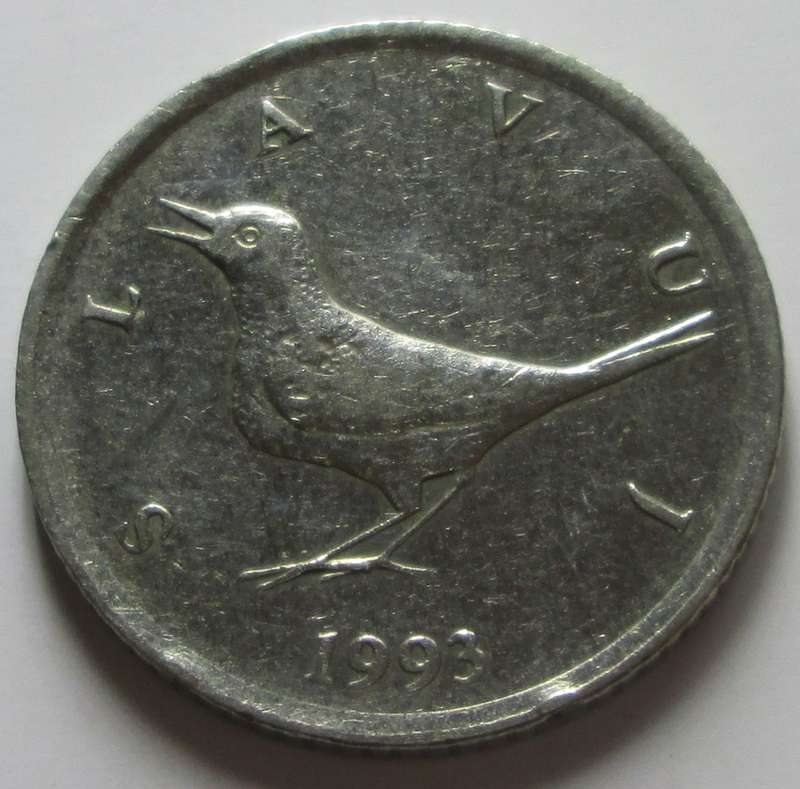 1993 Croatia 1 Kuna