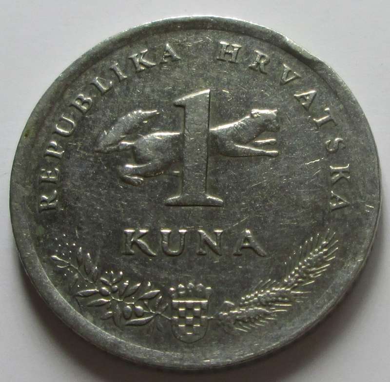 1993 Croatia 1 Kuna