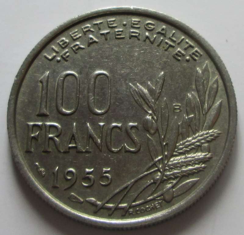 1955 France 100 Francs