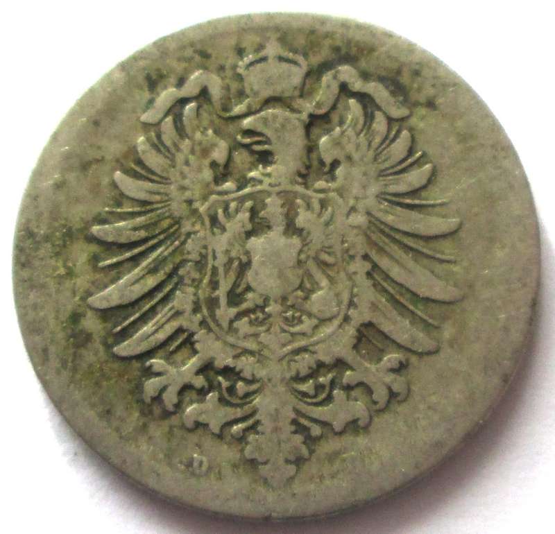 1874 Deutsches Reich 10 Pfennigs