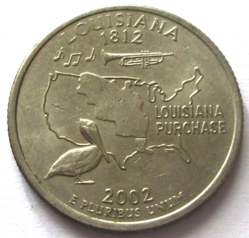 2002 United States of America Louisiana Quarter Dollar