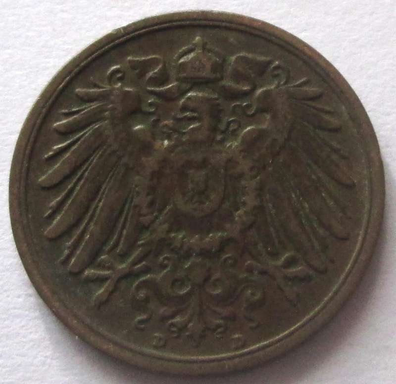 1906 Deutsches Reich 2 Pfennigs