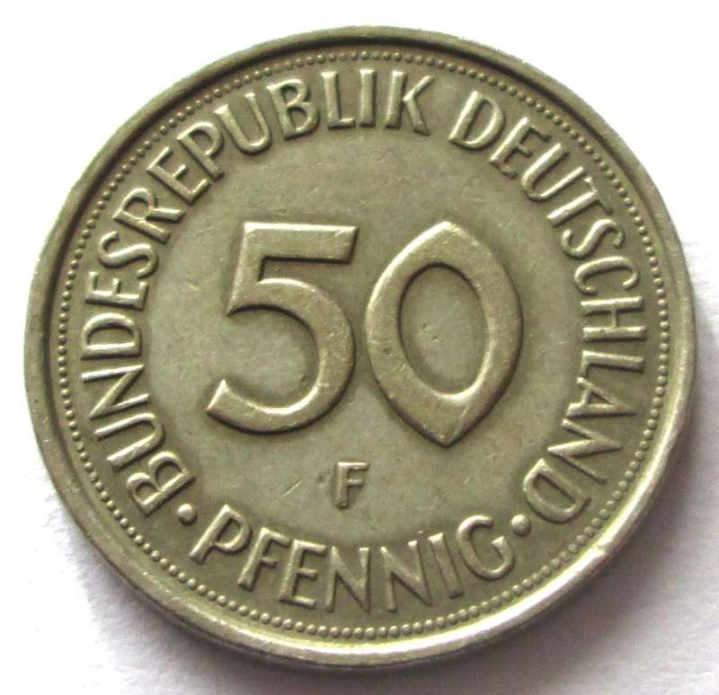 1989 Germany 50 Pfennigs