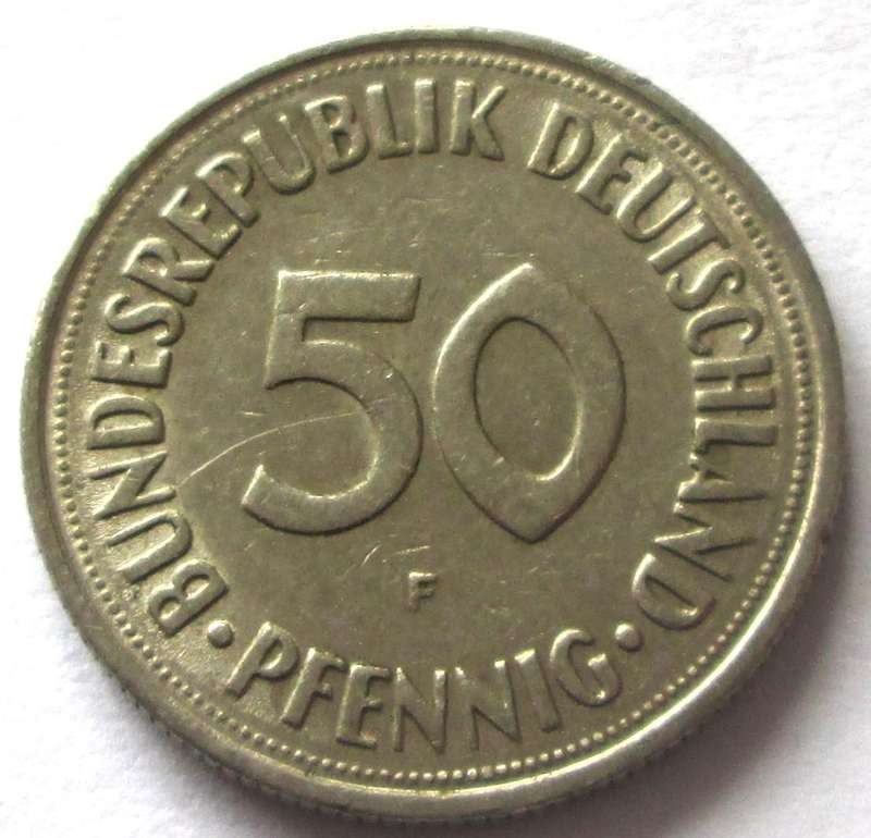 1970 Germany 50 Pfennigs