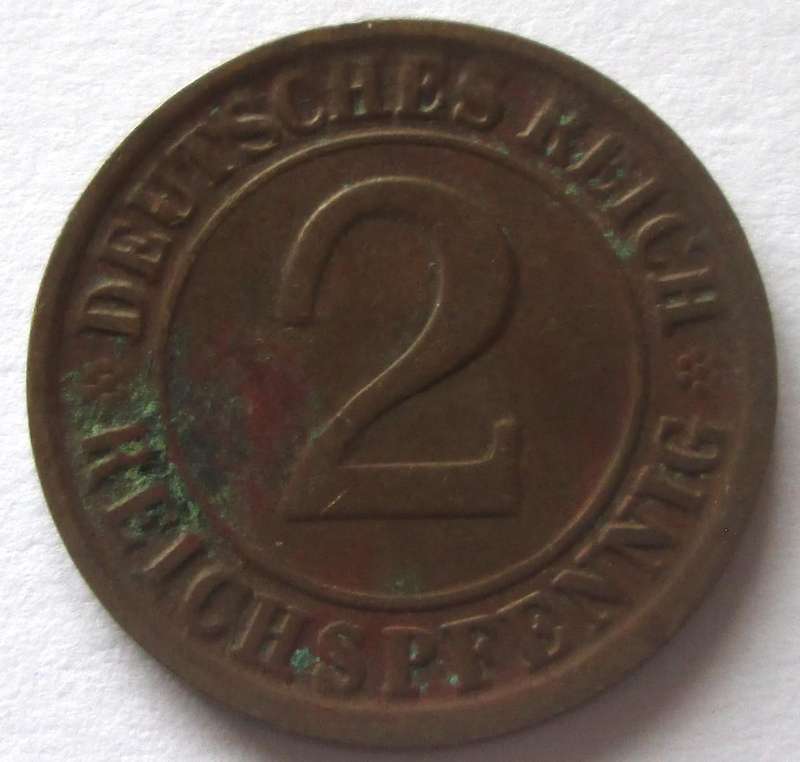 1924 Deutsches Reich 2 Reichspfennig
